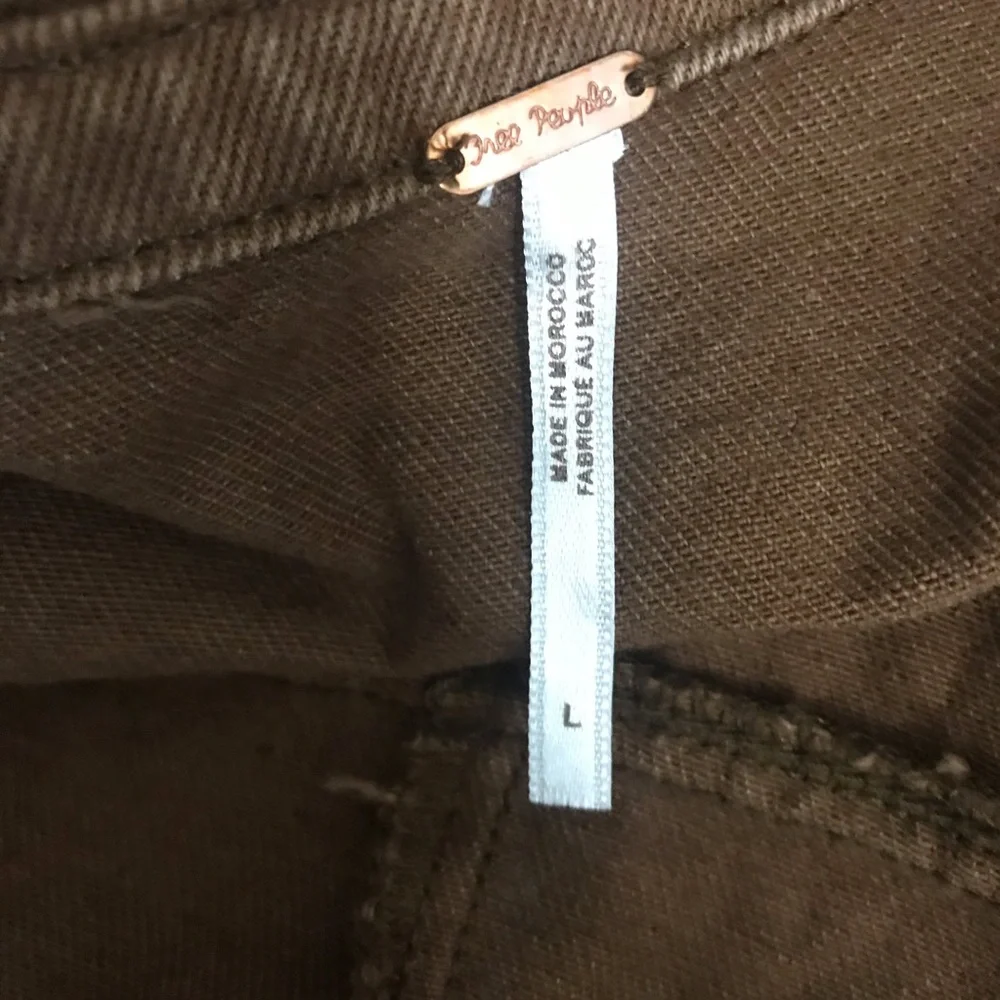 Free People Eisenhower Denim Jacket In Brown - Picture 9 of 9
